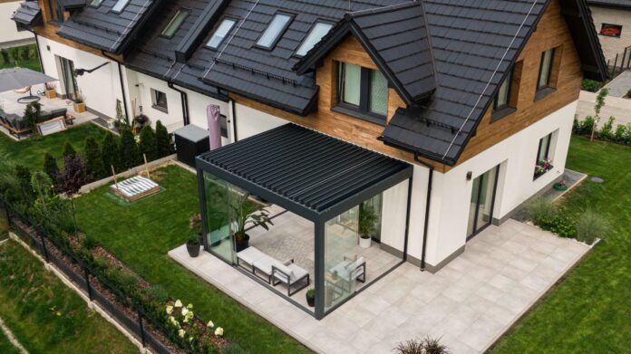 Nowoczesna pergola tarasowa
